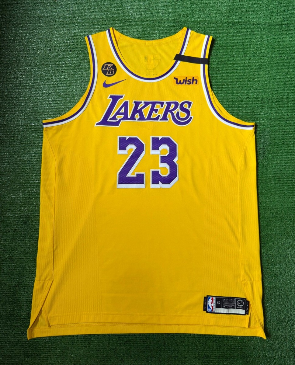 Authentic LeBron James Los Angeles Lakers Finals Nike Vaporknit