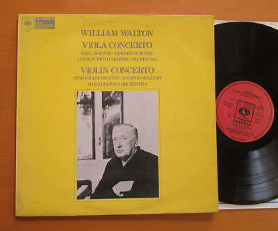 CBS 61584 William Walton Viola Violin Concertos Doktor Francescatti Downes EX/VG