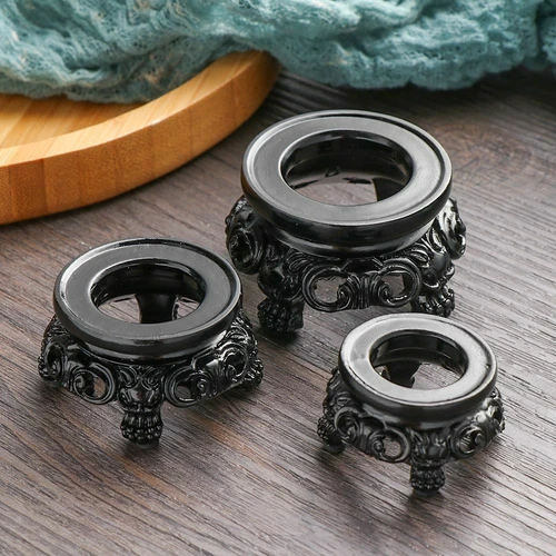 Base de soporte de exhibición de madera para soporte de bola de cristal esfera globo rama decoración del hogar - Imagen 1 de 44