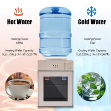 5 Gallon Cold and Hot Water Dispenser Top Loading Small Water Cooler Dispenser