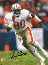 Jerry Rice San Francisco 49ers Signed Autographed 8.5x11 Photo with COA