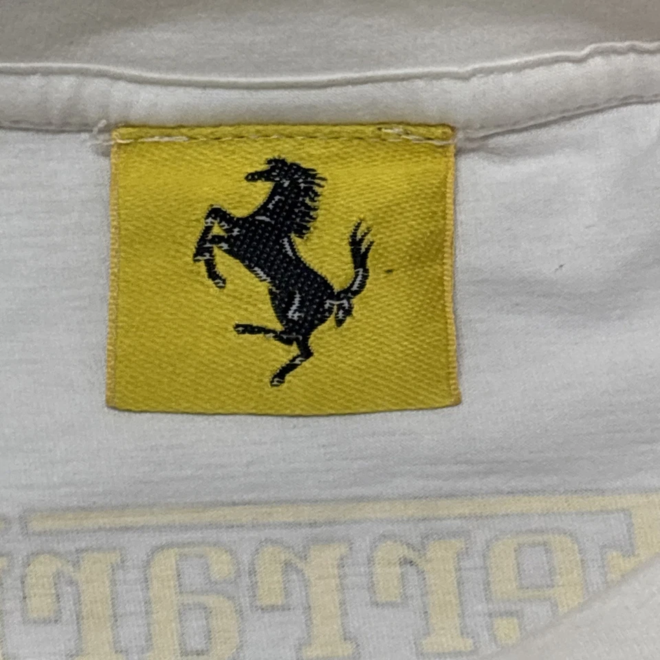 复古 Ferarri 1996 The Champion 英国大奖赛 T 恤 Nice Man 运动 — 第 2/4 张图片