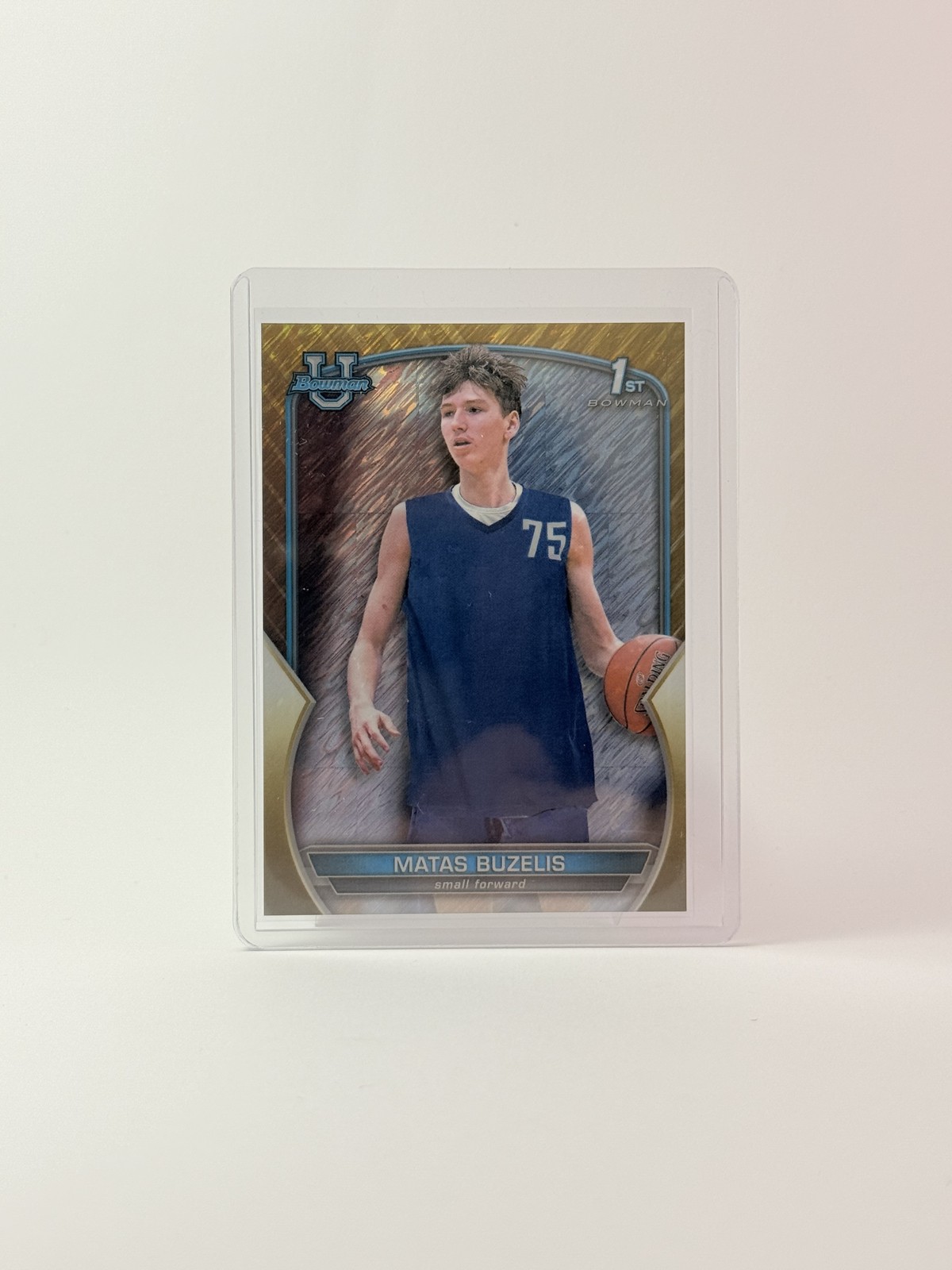 2022-23 Bowman University Chrome - Matas Buzelis #84 Gold Shimmer Refractor /50