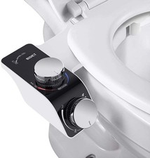 Non-Electric Dual Nozzle Bidet Attachment Warm Water Adjustable Toilet Sprayer