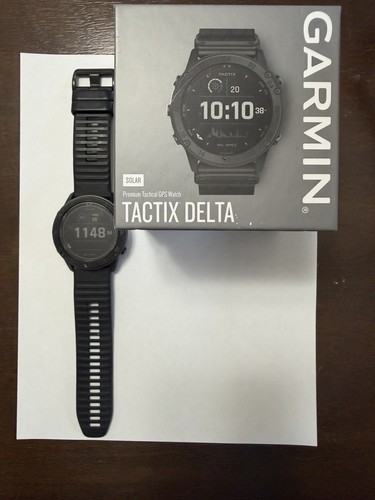 Garmin tactix Delta Solar GPS Watch Black 51mm w/ Charging Cable
