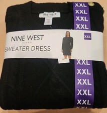 Nine West Black Xxl Sweater Dress