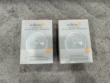 Willow Go Breast Pump Flange Set 24 mm Lot of 2 NEW