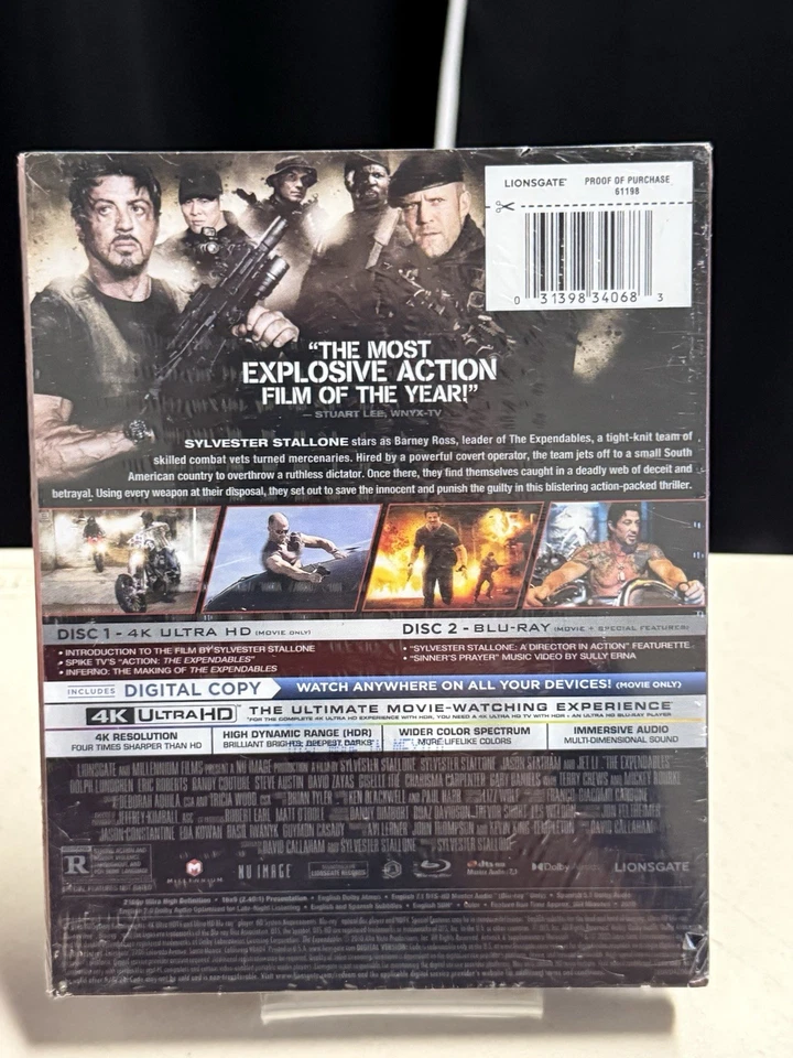 The Expendables Collection 1-4 Steelbooks - New - 4K UHD, Digital, Blu-Ray Foto 3 de 4