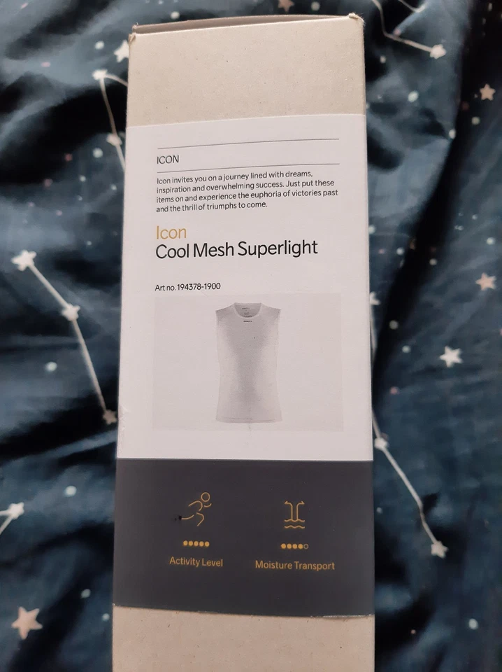 Craft Cool Mesh SuperLight Mens Sleeveless Baselayer White Large Top - Image 3 of 4