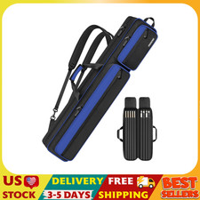Pool Cue Case, Pool Stick Case 4x5 with Multiple Pockets Holds 4 Butts 5 Shafts,