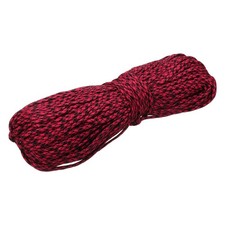 1/8" Paracord Rope, 200ft 7 Strand Polypropylene Cord, Red/Black