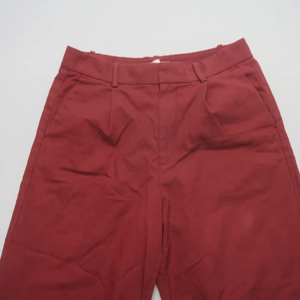 Madewell громоздкие прямые брюки в драпировки саржи размер 4 брюки с высокой талией NS271 - Изображение 3 из 4