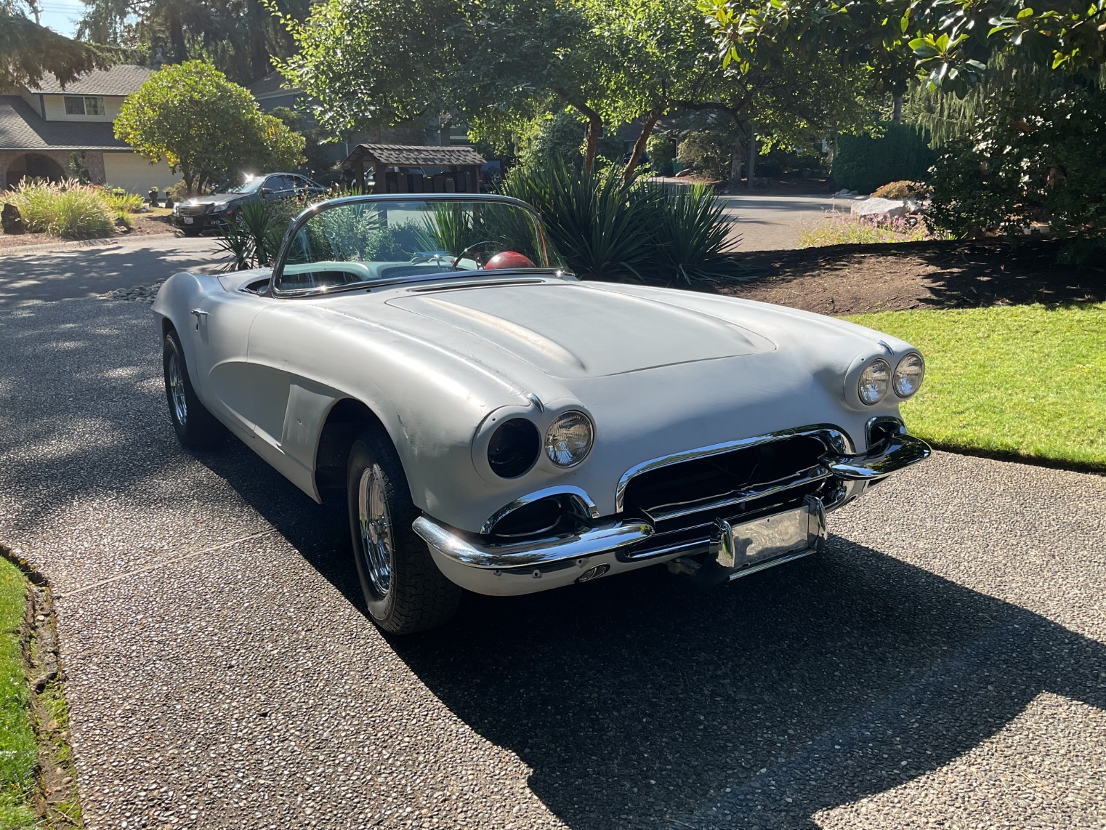 1962 Gray Primer Chevrolet Corvette   | C1 Corvette Photo 7