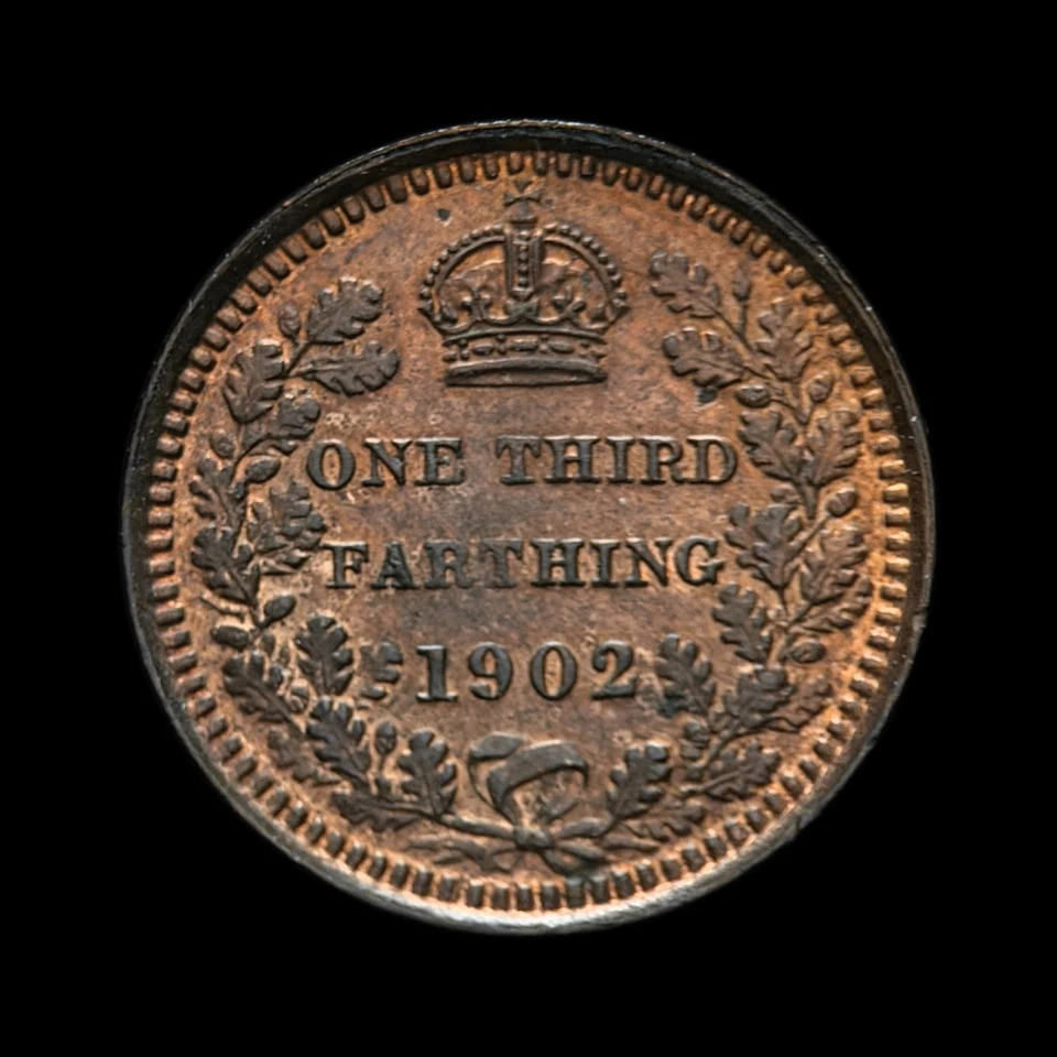 GREAT BRITAIN. 1902, 1/3 Farthing - KEVII, Malta Colonial Issue, Crown Wreath 1 - Image 3 of 3