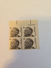 Scott #1284. 1966 6c Prominent Americans: Franklin D. Roosevelt Plate Block