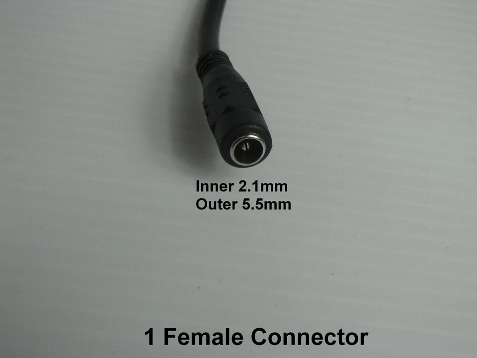 8 Channel Power Splitter Cable for Security Cameras DC Female to 8 Male 12V - Image 2 of 4