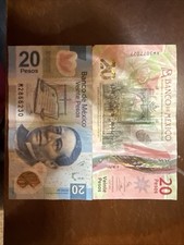 Pair Of Mexican 20 Pesos Polymer Bank Notes 2017, 2021