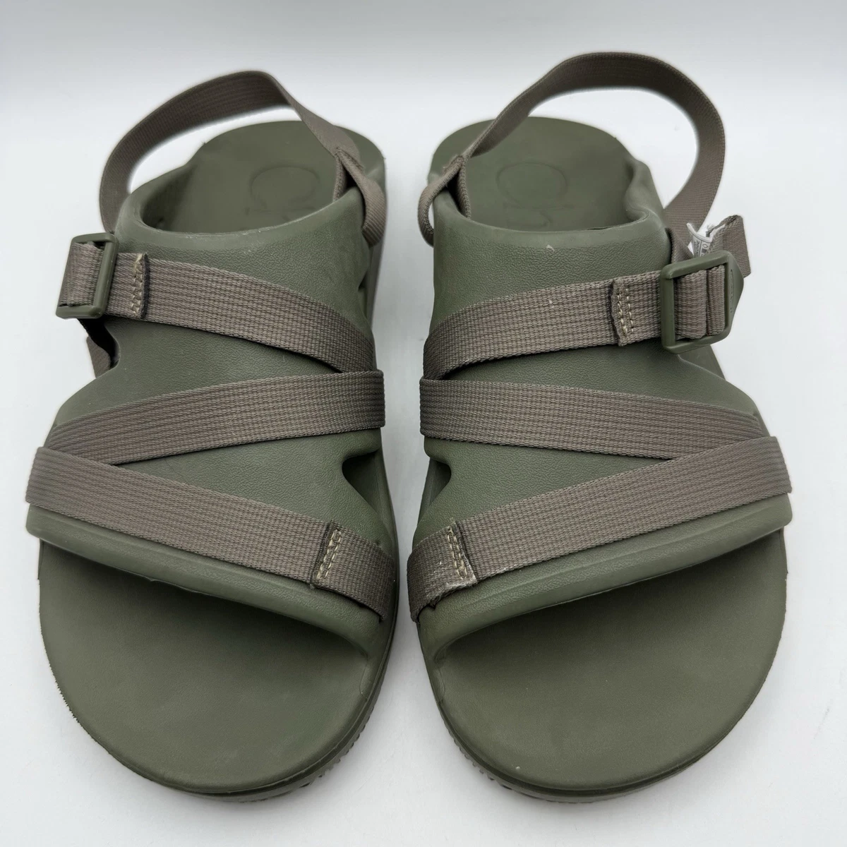 Chaco Mens Size 10 Classic Sandals Slip On Strap Sandals Green Hiking EUC CLEAN Chacos Z1 Classic Men main image 3