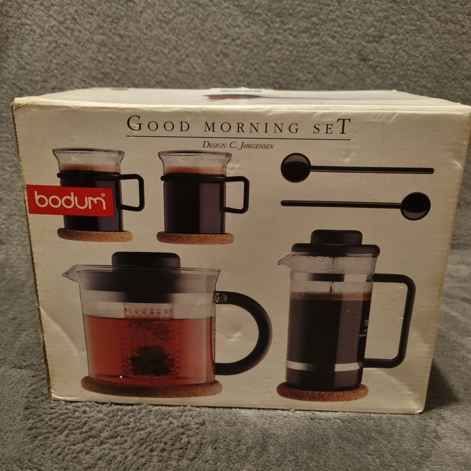Bodum Good Morning Set - Glass Tea Pot & French Press Coffee Maker - Never Used