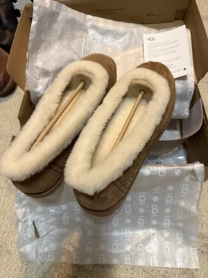 UGG Zora Ballet Flat Chestnut Size 9.5 Women NEW