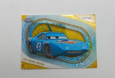 Topps Chrome Disney Karte Strip ''The King'' Weathers #57 yellow mini diamond