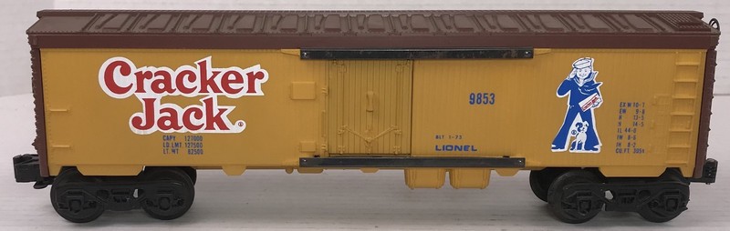 Lionel, O Scale, O Gauge, Reefer, #9853, Cracker Jack, 3-Rail