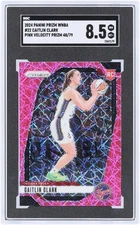 Caitlin Clark Fever 2024 Panini Prizm WNBA Pink #22 #48/79 SGC 8.5 Rookie Card
