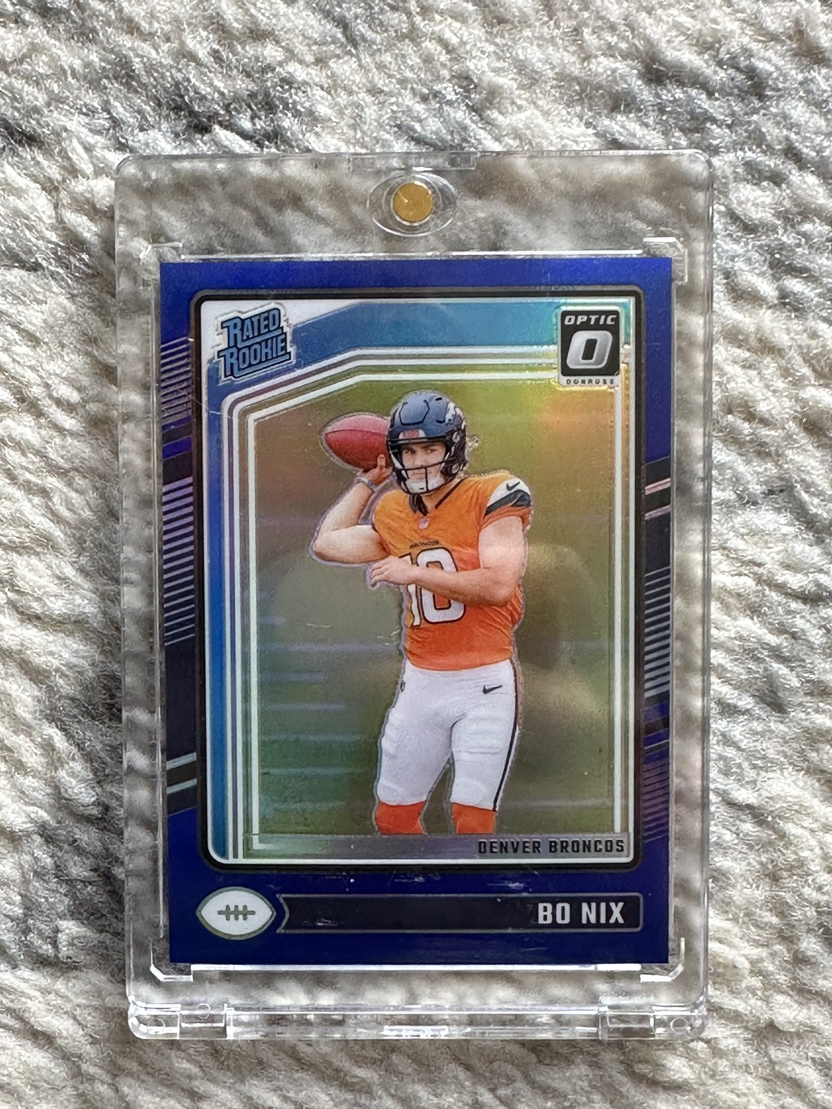 2024 DONRUSS OPTIC #209 BO NIX BLUE RC #/199