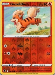 Growlithe 019/195 Silver Tempest Common Reverse Holo
