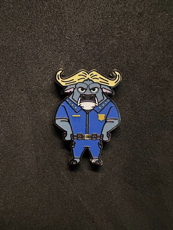 Disney PALM Chief Bogo Zootopia Pink a la Mode Micro Mystery Pin LE 500