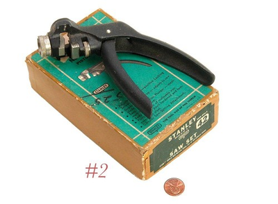 #ad nice shape w box and label STANLEY TOOLS 42 SAW set tool $68.00