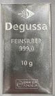 Degussa 10g Silver Bar 999.0