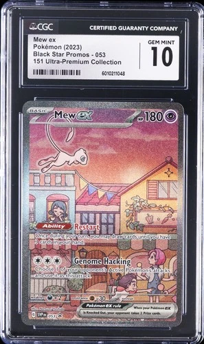 2023 POKEMON BLACK STAR PROMOS 151 ULTRA-PREMIUM COLL #053 MEW EX CGC 10