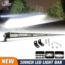 15202428334252 Dual Row Led Light Bar Spot Flood Offroad Driving Truck 4wd
