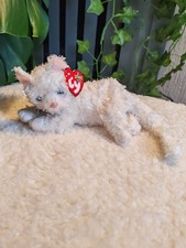 Ty Beanie Baby  - STARLETT - the cute white cat beanie baby