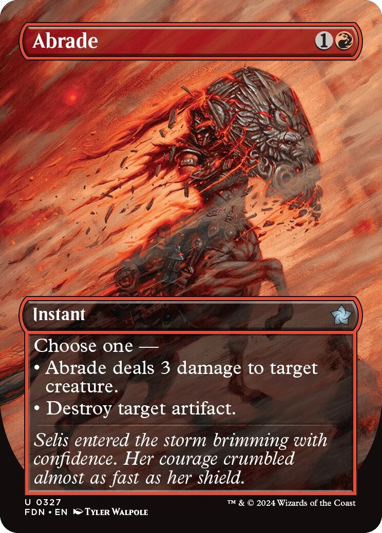 Abrade (Borderless) - 327 - NM - Foundations