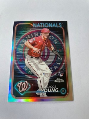 2024 Topps Chrome - #264 Jacob Young (RC) Lightboard Logo SSP  - Case Hit