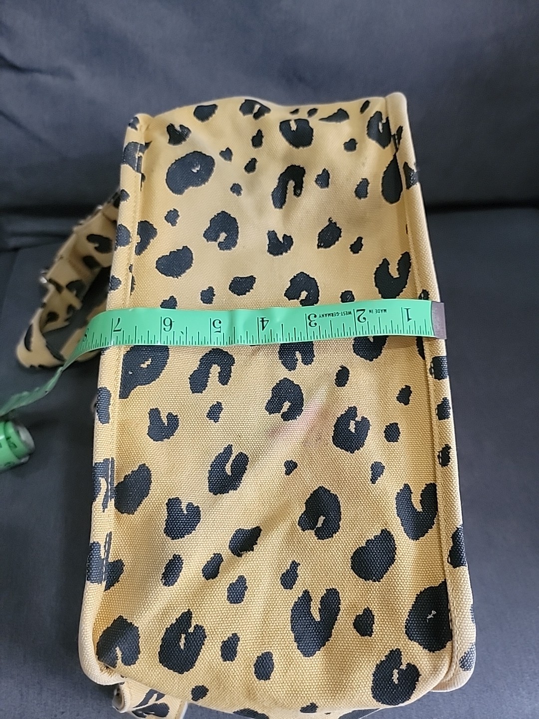 RARE! Baggu Leopard Print Drawstring Canvas Unise… - image 11