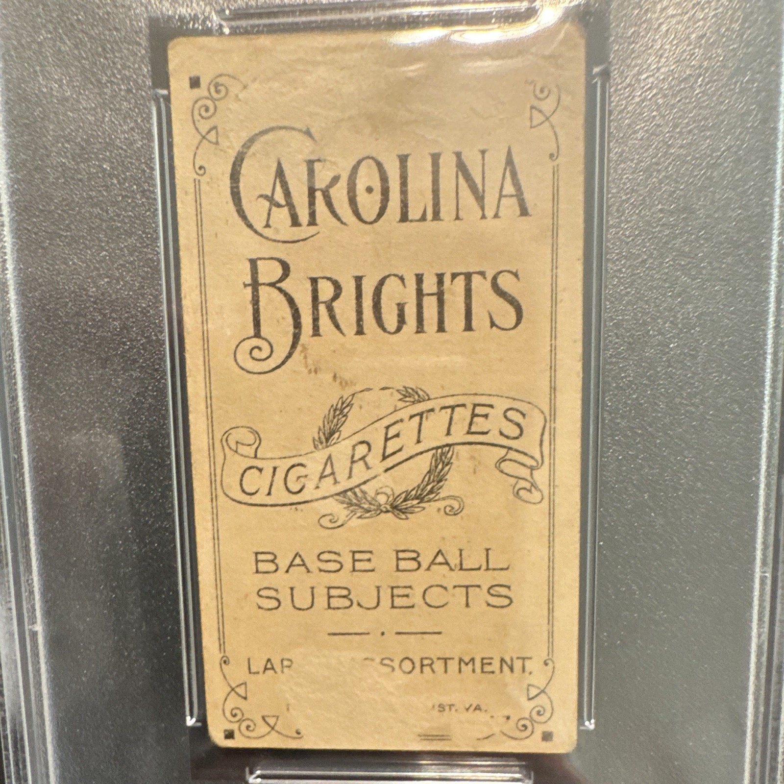 T206 Carolina Brights Steve Evans #1 PSA 1 Graded Tobacco Baseball Card view 5