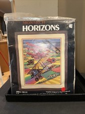 Monarch Horizons Aerial Circus Ls60 1982 Long Stitch Reinardy Planes Wool New Monarch Horizons Aerial Circus Ls60 1982 Long Stitch Reinardy Planes Wool New