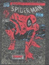 Spider-Man T-Shirt Men's Large Gray Marvel Torment Comic Cover