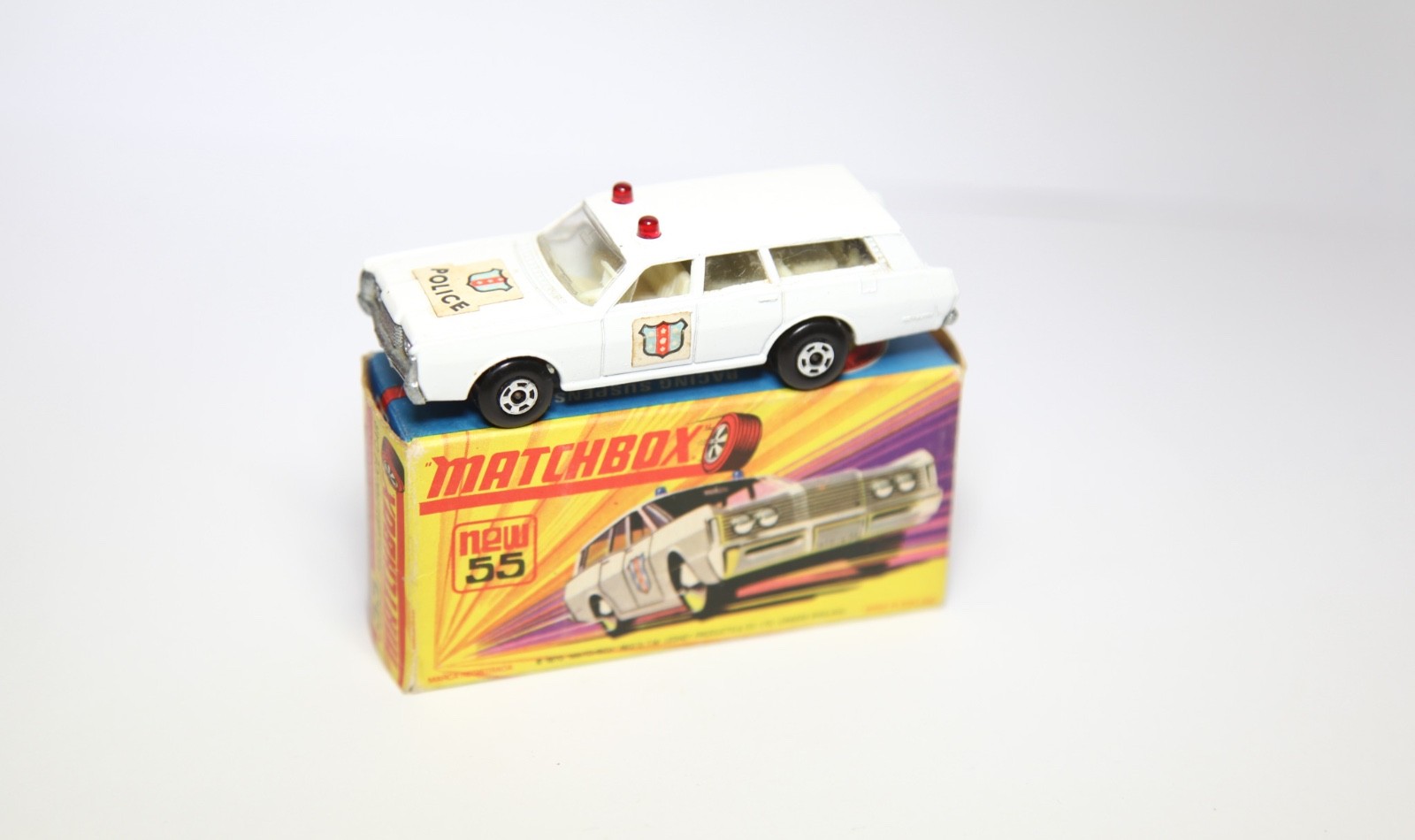 Matchbox 55d, Mercury Police Car - Free Price Guide & Review