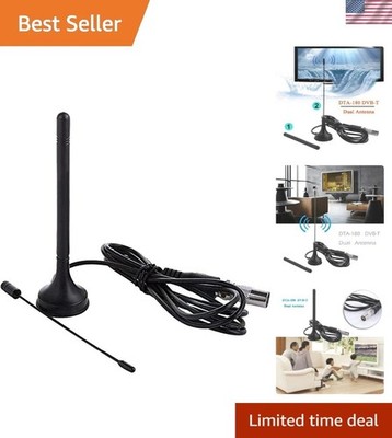 Lightweight and Portable DTA-180 TV Antenna for Stunning 1080P Reception