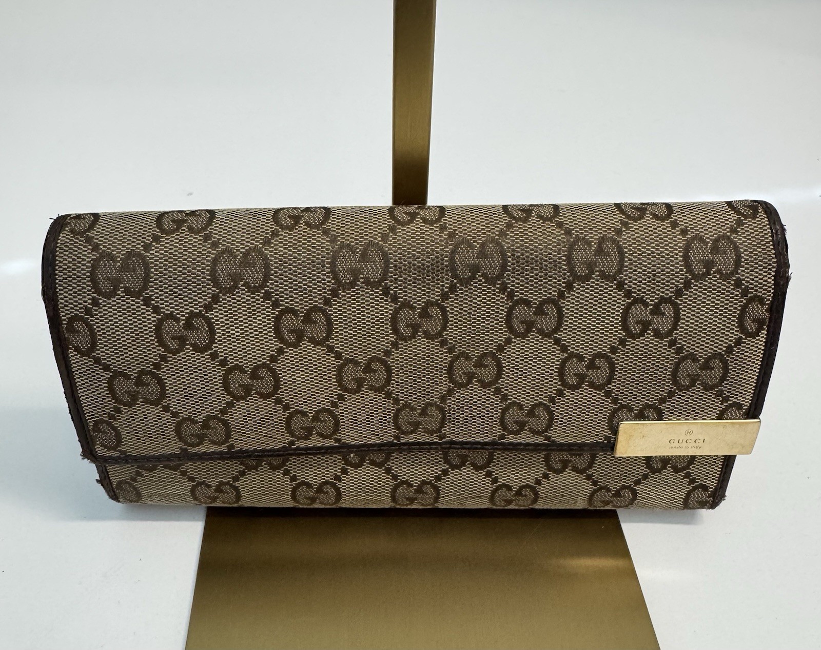 Gucci GG Canvas Long Bifold Wallet 33854