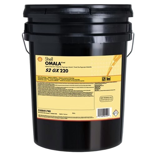 Shell Omala S2 GX 220 Industrial Gear Oil, 1 - 5 Gallon Pail