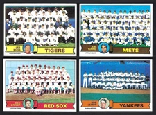 1979 Topps Unmarked Team Checklists $1.89 EACH High Grade You Pick from List