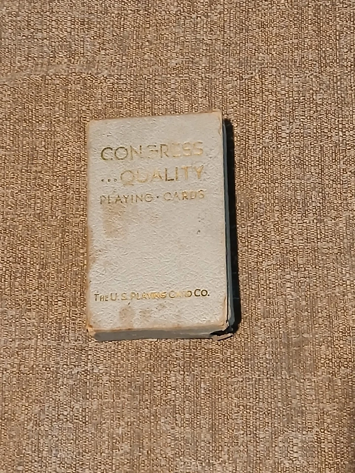 Cartas de baralho de pôquer vintage do Congresso. "RARO"  - Imagem 3 de 4