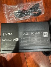 EVGA W3 450W Power Supply 80 Plus - Black Used