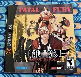 Fatal Fury Mark Of The Wolves Garou 2001 SEGA Dreamcast Very Good Pre-owned CIB
