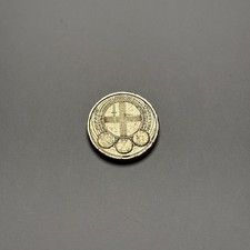 London £1 2010 Coin, Circulated, Old Round Pound, Capital Cities